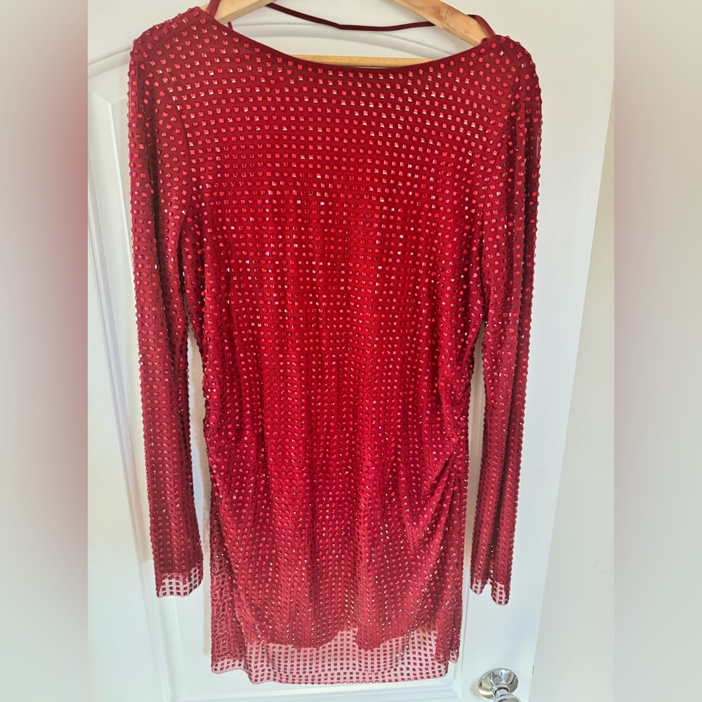 Zara Red Backless Dress